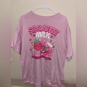 Strawberry Milk Graphic Tee